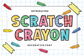 Scratch Crayon Font for Creative Digital Projects