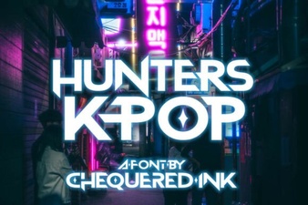 Hunters Font: Bold K-Pop Design & Free Download