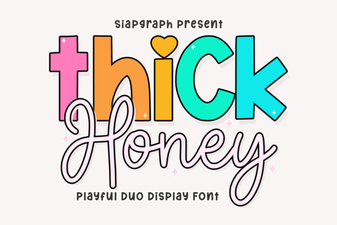 The Thick Honey Font Duo: Creative Design Pairings