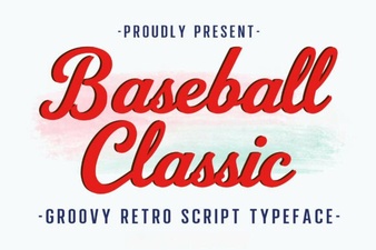 Stylish Baseball Fonts for Sports Design Projects