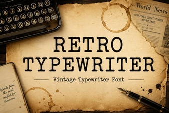 Craft Vintage Charm with Retro Typewriter Fonts